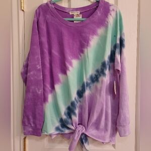 Tie-Dye Long Sleeve Top